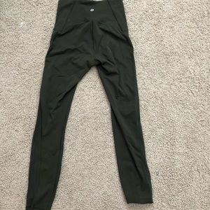 olive green lululemon leggings